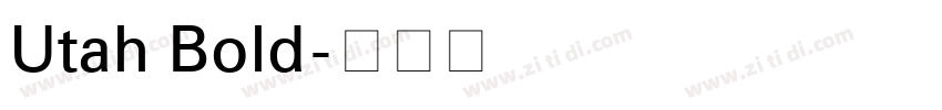 Utah Bold字体转换